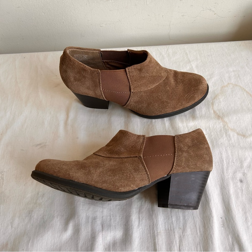 GH Bass & Co Fawn Suede Booties